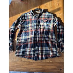 Legendary Whitetails Mens Flannel Shirt XLT Plaid Button Up Long Sleeve Outdoor